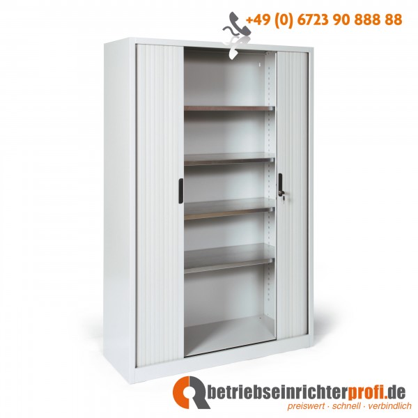 Taurotrade Rollladenschrank mit 4 verzinkten Böden, H 1950 × B 1200 × T 460