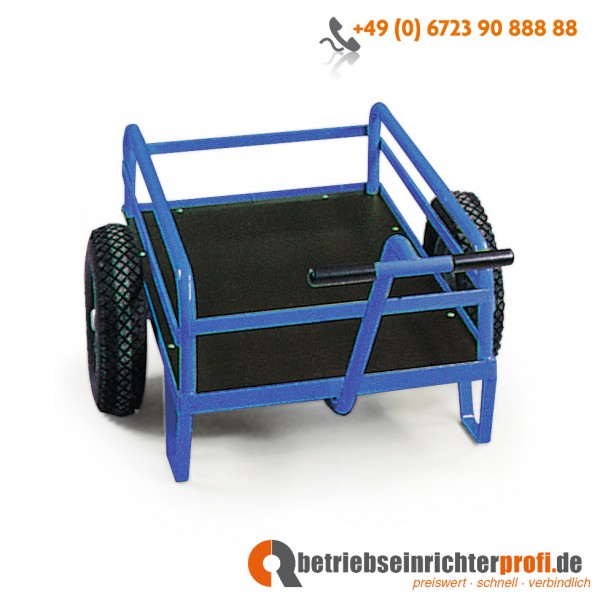 Rotauro Handwagen mit Seitenverstrebungen, Ladefläche 1200 × 800 mm, Traglast 400 kg 