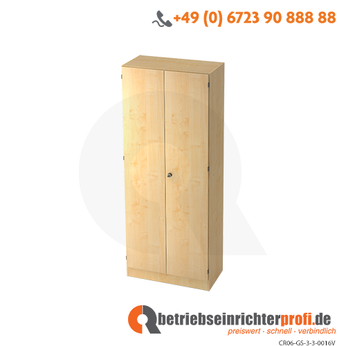 Schrank 5OH mit Sockelbl. SG Ahorn/Ahorn