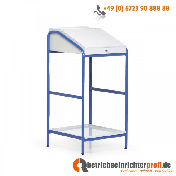 Taurodesk stationäres, leichtes Stehpult B 546 H 1150 T 605 mm
